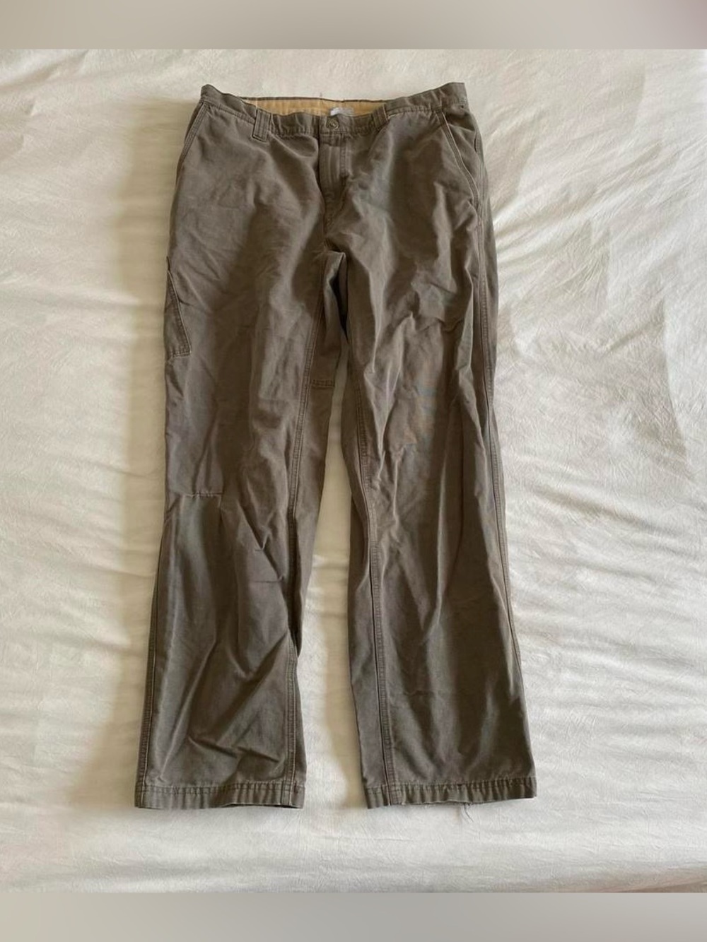 Khaki cargo pants/ bootcut & wide leg